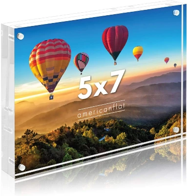 Americanflat Acrylic Picture Frame - Scratch Resistant With Magnetic Corners & Freestanding For Tabletop 4 Americanflat Acrylic Picture Frame - Scratch Resistant With Magnetic Corners & Freestanding For Tabletop - Image 4