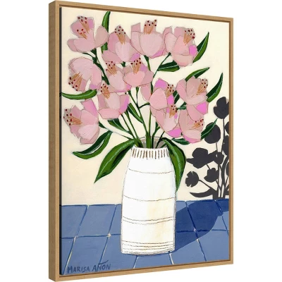 18" X 24" Spring Florals 5 By Marisa Anon Framed Canvas Wall Art - Amanti Art 1 18" X 24" Spring Florals 5 By Marisa Anon Framed Canvas Wall Art - Amanti Art