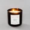 12oz Lidded Black Jar Candle Vanilla Birch - The Collection By Chesapeake Bay Candle