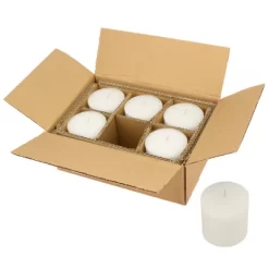 6pk Unscented Flat Top Smooth Pillar Candles White - Stonebriar Collection -Northlight Store GUEST 270e6537 d43a 40b0 9386 e4b4f5d2b9a5