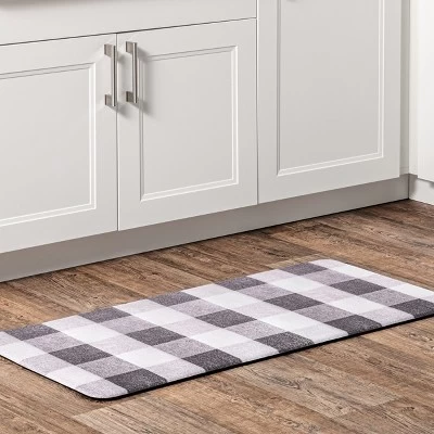 NuLOOM Aisha Buffalo Plaid Anti Fatigue Kitchen Or Laundry Room Comfort Mat 5 NuLOOM Aisha Buffalo Plaid Anti Fatigue Kitchen Or Laundry Room Comfort Mat - Image 5