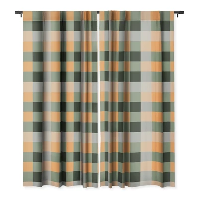 Miho Retro Color Illusion 84" X 50" Single Panel Blackout Window Curtain - Deny Designs 2 Miho Retro Color Illusion 84" X 50" Single Panel Blackout Window Curtain - Deny Designs - Image 2