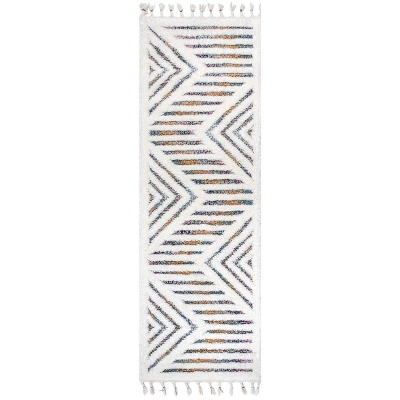 NuLOOM Bristol High-Low Geometric Tassel Area Rug 9 NuLOOM Bristol High-Low Geometric Tassel Area Rug - Image 9