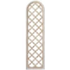 Wood Geometric Carved Trellis Wall Decor Brown - Olivia & May