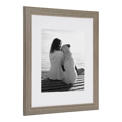 11" X 14" Kieva Floated Wall Frame Gray - Kate & Laurel All Things Decor 2 11" X 14" Kieva Floated Wall Frame Gray - Kate & Laurel All Things Decor - Image 2