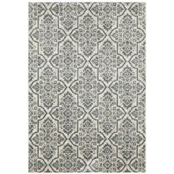 Farrah Floral Trellis Area Rug Ivory/Blue - Captiv8e Designs -Northlight Store GUEST 2b5d0778 773a 4688 b164 24551bc32eea