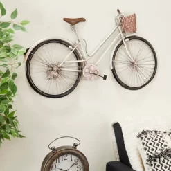 Metal Bike Wall Decor With Seat, Basket And Handles - Olivia & May 30 Metal Bike Wall Decor With Seat, Basket And Handles - Olivia & May -Northlight Store GUEST 2b5e674c 4e3c 4963 b390 4f4027991cf2