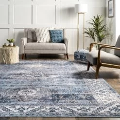 NuLOOM Eva Machine Washable Vintage Faded Medallion Area Rug -Northlight Store GUEST 2c0dc21f 5c96 44fe 9015 57e69389a129