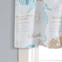 52"x18" Harbor Life Window Valance Blue - Lush Décor -Northlight Store GUEST 2c982ecb 9bc8 4612 b075 488cfebccf0c