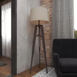 Industrial Wood Floor Lamp Black - Olivia & May -Northlight Store GUEST 2e73f070 a9aa 45c7 8806 9a855b4d8f7c