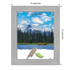 Amanti Art Vista Brushed Nickel Narrow Picture Frame -Northlight Store GUEST 304e9439 21ef 4083 9673 c83b09b2735c