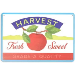 Farmlyn Creek 5 Pack Fruit Crate Label Wall Signs, Metal Kitchen Decor, 5 Designs (11.8 X 7.8 In) -Northlight Store GUEST 32bb82fa 9ae1 4c52 a65b 34b9d4c038a8