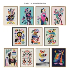 18" X 24" Sylvie Galah Framed Canvas Wall Art By Rachel Lee Gray - Kate And Laurel -Northlight Store GUEST 332c4ec8 8906 4589 adb5 5300e1131dab