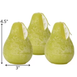 Green Grape Pear Candles - Set Of 3 5 Green Grape Pear Candles - Set Of 3 -Northlight Store GUEST 33692f4b 5c81 40e3 b7ad c8fd3291733a