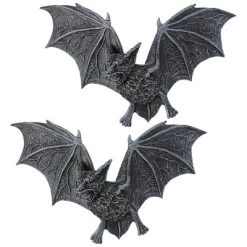 Design Toscano The Vampire Bats Of Castle Barbarosa Wall Sculptures: Set Of 2