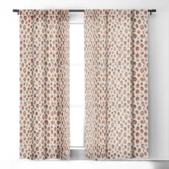 Ninola Design Strawberries Countryside Summer 84" X 50" Single Panel Room Darkening Window Curtain - Deny Designs