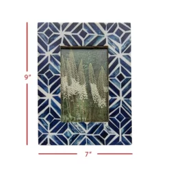 4x6 Inches Blue Wood, Resin & Glass Photo Frame - Foreside Home & Garden 11 4x6 Inches Blue Wood, Resin & Glass Photo Frame - Foreside Home & Garden -Northlight Store GUEST 353f491a d597 4c87 8597 f7272834e04b