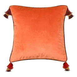 18"x18" Velvet Reversible Tassel Square Throw Pillow - Edie@Home 12 18"x18" Velvet Reversible Tassel Square Throw Pillow - Edie@Home -Northlight Store GUEST 372ef78d cd49 4692 acbd 8f7584720489