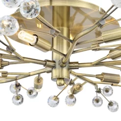 Possini Euro Design Ceiling Light Semi Flush Mount Fixture LED Brass 27 1/2" Wide 10-Light Crystal Berry For Living Room 9 Possini Euro Design Ceiling Light Semi Flush Mount Fixture LED Brass 27 1/2" Wide 10-Light Crystal Berry For Living Room -Northlight Store GUEST 38690911 9db8 41e7 a5d8 5455f61c1e13