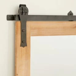 Wood Wall Mirror With Metal Hanging Rod Brown - Olivia & May -Northlight Store GUEST 38871f37 7dd1 427d bee9 ac8e789eb35f