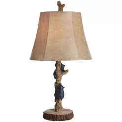 John Timberland Climbing Bears Rustic Accent Table Lamps 22 1/2" High Set Of 2 Brown Faux Wood With USB Charging Port Faux Leather Shade For Desk 15 John Timberland Climbing Bears Rustic Accent Table Lamps 22 1/2" High Set Of 2 Brown Faux Wood With USB Charging Port Faux Leather Shade For Desk -Northlight Store GUEST 38e0bcf3 e479 46b5 9cda 4bd12d04d000