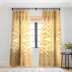 Little Dean Yellow Mustard Boho Stripe Single Panel Sheer Window Curtain - Deny Designs 9 Little Dean Yellow Mustard Boho Stripe Single Panel Sheer Window Curtain - Deny Designs -Northlight Store GUEST 38fc7fbc 4e63 4c9a 9ca5 919fc1c70b2e