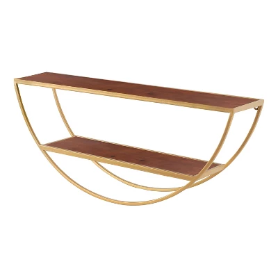 26" X 11" Tancill Half Circle Wall Shelf - Kate & Laurel All Things Decor 7 26" X 11" Tancill Half Circle Wall Shelf - Kate & Laurel All Things Decor - Image 7