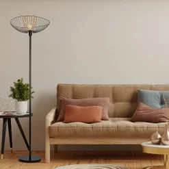 71" Demi Painted Metal 1-Light Floor Lamp With Black And Gold Painted Metal Shade - River Of Goods -Northlight Store GUEST 39f49004 366b 4b74 8ba9 4941c642b2b3