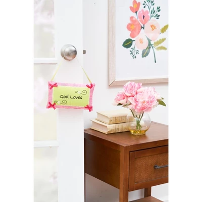 C&F Home God Loves Embroidered Throw Pillow 2 C&F Home God Loves Embroidered Throw Pillow - Image 2