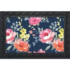 Watercolor Floral Spring Doormat Indoor Outdoor 30" X 18" Briarwood Lane