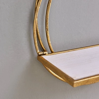 Set Of 2 Floating Rings Wall Shelves Gold - Danya B. 3 Set Of 2 Floating Rings Wall Shelves Gold - Danya B. - Image 3