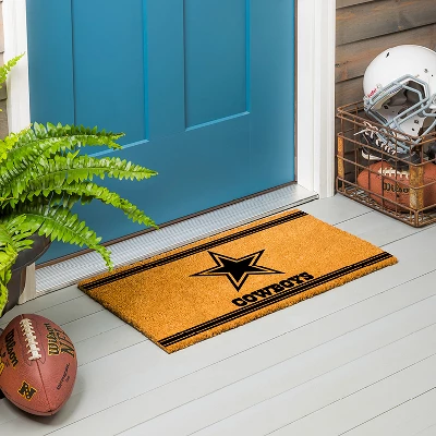 Evergreen Dallas Cowboys Logo Turf Mat, Brown- 28 X 16 Inches Indoor Outdoor Doormat 4 Evergreen Dallas Cowboys Logo Turf Mat, Brown- 28 X 16 Inches Indoor Outdoor Doormat - Image 4