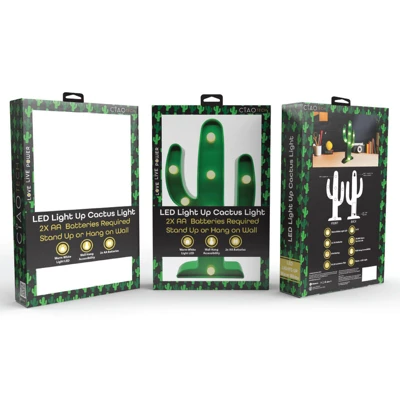 CIAO Tech Cactus Shaped Night Light Table Lamp LED Light For Kids' Room 3 CIAO Tech Cactus Shaped Night Light Table Lamp LED Light For Kids' Room - Image 3