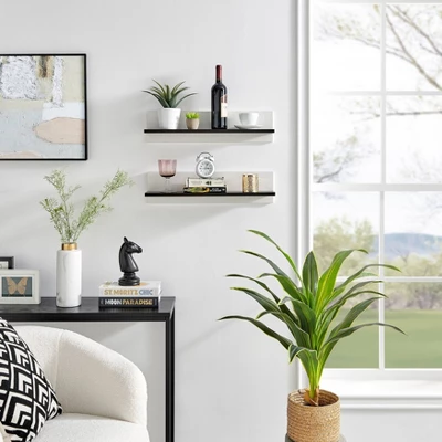 23.62" Set Of 2 Repose Display Photo Ledge Shelves - Danya B. 5 23.62" Set Of 2 Repose Display Photo Ledge Shelves - Danya B. - Image 5