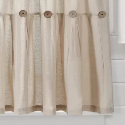 Set Of 2 Farmhouse Linen Button Kitchen Curtain Tiers - Lush Décor -Northlight Store GUEST 3e824abc 0fc1 4ade b4da 87a0c9c4e7e5