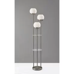 Bianca Shelf Floor Lamp Brushed Steel - Adesso -Northlight Store GUEST 3fb2720b b1c2 4c56 8fce fc83206944ad