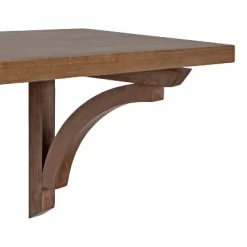 36" Corblynd Traditional Wood Wall Shelf Rustic Brown - Kate & Laurel All Things Decor