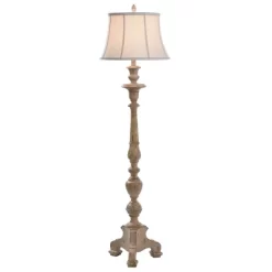 3-way Jane Seymour Yorktown Floor Lamp White - StyleCraft