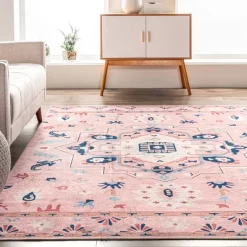 NuLOOM Roxanna Machine Washable Boho Floral Area Rug -Northlight Store GUEST 41fc28f1 4110 469d ad74 7b7c1078ec06