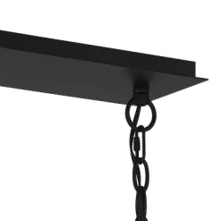 Possini Euro Design Carrine Black Silver Linear Pendant Chandelier 38 1/2" Wide Modern Clear Crystal 8-Light Fixture For Dining Room Kitchen Island -Northlight Store GUEST 42025a48 301b 4d18 8947 151024f35d61