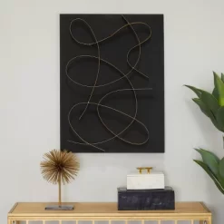Metal Abstract Overlapping Lines Wall Decor With Gold Backing - CosmoLiving By Cosmopolitan -Northlight Store GUEST 423dba69 7180 437b 99aa 575099bd0757