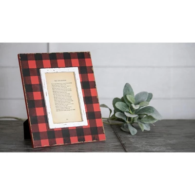 Buffalo Plaid 4x6 Inch Wood Decorative Picture Frame - Foreside Home & Garden 6 Buffalo Plaid 4x6 Inch Wood Decorative Picture Frame - Foreside Home & Garden - Image 6