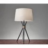 25.5" Benson Table Lamp Black - Adesso