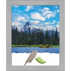 Amanti Art Vista Brushed Nickel Narrow Picture Frame -Northlight Store GUEST 4446d576 e1db 40cf 9f7c 59dc0b0cc135