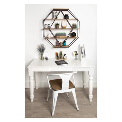 Wall Shelf Octagon Shaped - Kate & Laurel All Things Decor 2 Wall Shelf Octagon Shaped - Kate & Laurel All Things Decor - Image 2