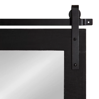 22" X 30" Cates Rectangle Wall Mirror Black - Kate & Laurel All Things Decor 2 22" X 30" Cates Rectangle Wall Mirror Black - Kate & Laurel All Things Decor - Image 2