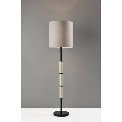 Vanessa Floor Lamp With Textured Ceramic - Adesso 5 Vanessa Floor Lamp With Textured Ceramic - Adesso - Image 5