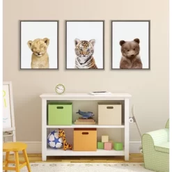 3pc Sylvie Lions And Tigers And Bears Framed Wall Canvases By Amy Peterson Gray - Kate & Laurel All Things Decor 7 3pc Sylvie Lions And Tigers And Bears Framed Wall Canvases By Amy Peterson Gray - Kate & Laurel All Things Decor -Northlight Store GUEST 46355327 086b 4504 85d9 b48bf7fc9abd