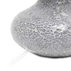 Mosaic Tiled Glass Genie Table Lamp With Fabric Shade Gray - Simple Designs -Northlight Store GUEST 48462934 ebe2 4b7d 9155 8c5cca04e220