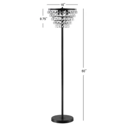 60" Crystal/Metal Jemma Floor Lamp (Includes Energy Efficient Light Bulb) - JONATHAN Y 5 60" Crystal/Metal Jemma Floor Lamp (Includes Energy Efficient Light Bulb) - JONATHAN Y -Northlight Store GUEST 48cc7298 f47c 4a9e bd47 76fb7e34d448